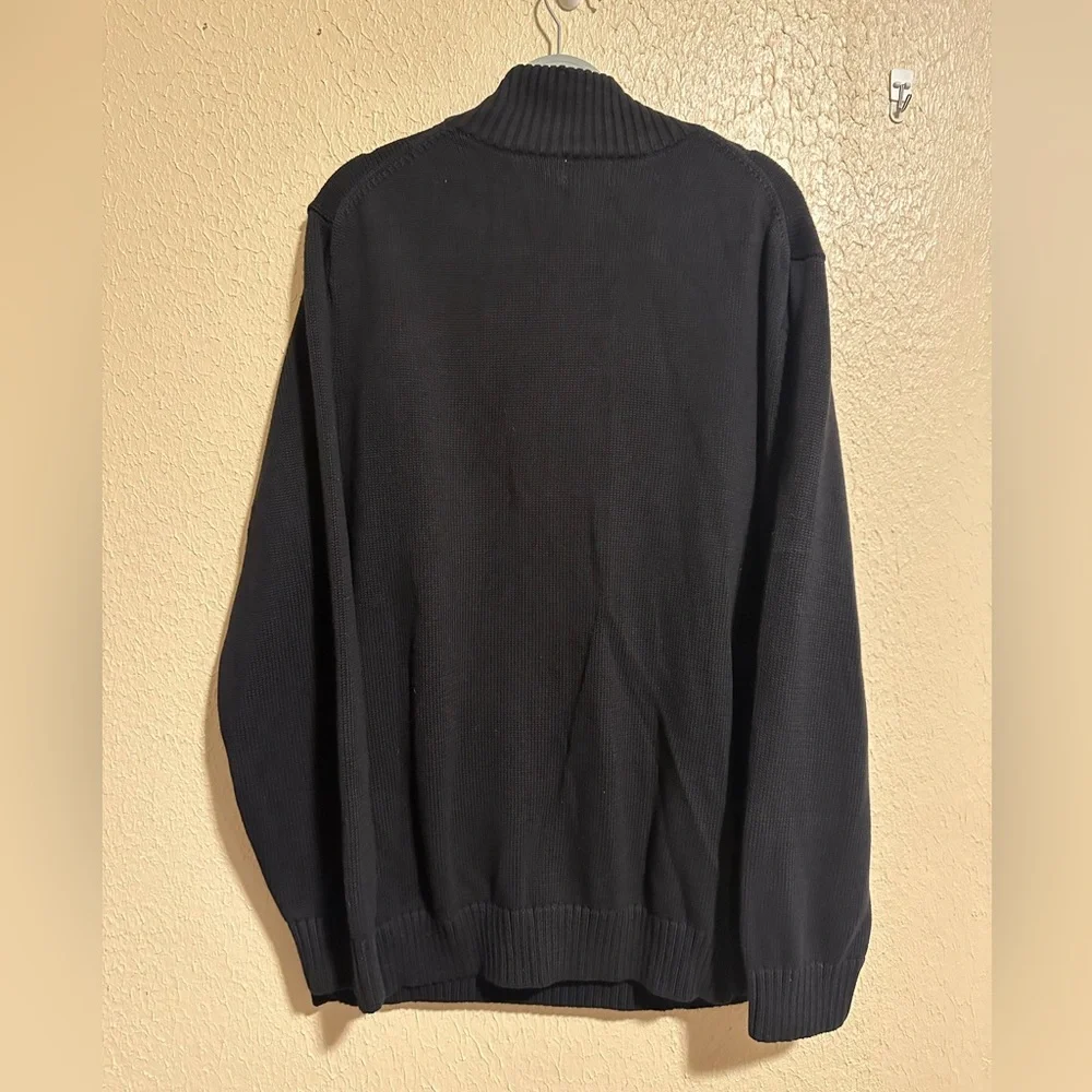 L.L. Bean Quarter Zip Pullover Sweater Size‎ XXL Black
